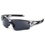 BEACOOL Polarized Sports Sunglasses for Men Women Youth Baseball Cycling Fishing Running TAC Glasses (Grey)