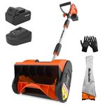 MAXLANDER Electric Snow Shovel Cordless, 20V 12-Inch Cordless Snow Blower, Battery Snow Shovel with Directional Plate and Adjustable Front Handle (4.0Ah Battery, Charger and Cover Included)