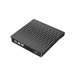 Xglysmyc USB3.0 External 3D Blu Ray DVD Drive,Super Slim Portable Blu Ray CD DVD Drive Burner Player CD/DVD+/-RW Writer Reader Compatible with Laptop Desktop Mac OS,Windows XP/7/8/10(Black)