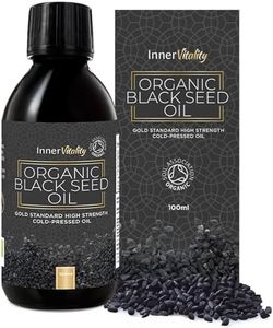 Black Seed Oil Organic Cold Pressed – Up to 5X Strength Thymoquinone | Gold Standard Pure Virgin Nigella Sativa (Black Cumin, Kalonji) | Inner Vitality (100 ml)