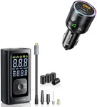 Syncwire Bluetooth FM Transmitter and Tire Inflator Portable Air Compressor