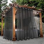 BONZER Outdoor Sheer Curtains for P