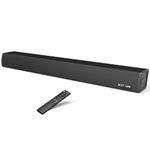 BESTISAN 34inch 100W Sound bar, Wired and Wireless Soundbar for TV, Home Theater Sound Bars for TV with HDMI-ARC/Optical/RCA Connections (Black)