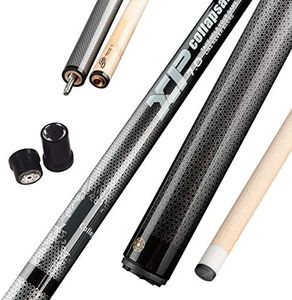 Collapsar XP Jump Break Cue Pool Sticks 58 Inch 3-Piece Maple Shaft Quick Release Joint 19.5 20 OZ, White, 20OZ