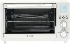 Haden Countertop 6 Slice Toaster Oven Air Fryer Combo for Kitchen, Ivory/Copper