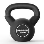 PROIRON kettlebell 20kg, Cast Iron Neoprene Coated 20kg Kettle bells for Strength Cardio Training - Kettlebells for Home and Gym Fitness Workout for Bodybuilding Weight Lifting