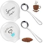 4 Pieces Coffee Spoon Rest and Spoo