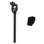 SR Suntour SP12 NCX 27.2X350mm Suspension Seat Post, Black, Metal, 50mm Travel, 792g Weight