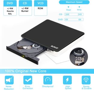 USB 3.0 External CD DVD Drive – Portable Optical Disc Reader
