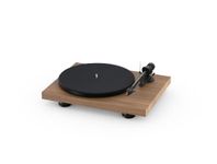 Pro-Ject Debut Carbon EVO, Audiophile turntable with Carbon Fiber tonearm, Electronic Speed Selection and pre-mounted Ortofon 2M Red phono cartridge (Walnut)