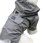 JoyDaog Premium Dog Raincoat with H