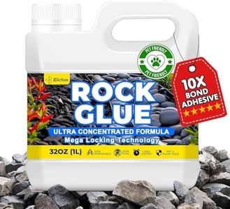 JDiction Rock Glue for Landscaping - 32OZ Gravel Binder for Stone, Pebbles, 10X Concentrated Mulch Glue for Landscaping, Rock Stabilizer, Landscape Gravel Adhesive, Weather Proof, Lasts Up to 2 Year