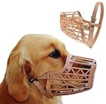 Woofy Dogs Mouth Cover muzzles | Anti-Biting Soft Plastic Dog Muzzle | Dog Mouth Cap | bite Guard with Adjustable Handy Strap for Large Breed Dogs (No- 6 (XL))
