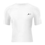 PROSHARX Premium Compression Tights Half Sleeves Dry Fit T-Shirts for High Performance in Gym (in, Alpha, XL, White)