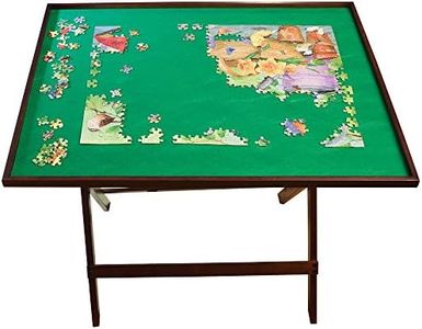 Bits and Pieces - Foldaway Jigsaw Puzzle Table - Set Up Puzzle Fun Anywhere - Folds Flat for Easy Storage When Not In Use - Puzzle Accessories