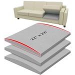 22" x 22" Couch Cushion Support for Sagging Seat, 3 PCS Large Size Insert Sofa Cushion Support Board for Better Lift, 45D High-Density Foam Couch Replacement for Furniture Seat Sagging Repair, Grey