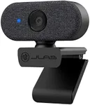 JLab Go Cam USB HD Webcam, Black, 1080P/30 FPS, 2.1 Megapixels, Minimalist Portable Set-up, Omni-Directional Microphone, Compatible with PC, Mac and Chromebook