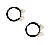 C&E 2 Pack High Resolution Gold 6-Feet DVI to DVI Cable for Flat Panel Displays, HDTV and Plasma 15 Feet CNE414985