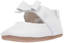 Robeez First Kicks Baby Girl and Unisex Shoes & Sneakers for Infant/Toddlers - 0-24 Months, White, 6-9 Months Infant