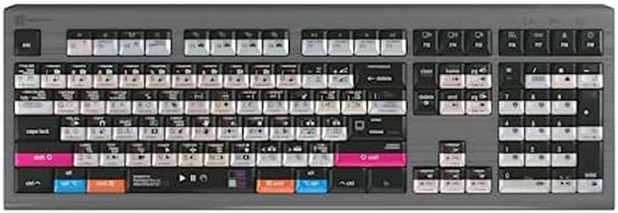 Logickeyboard Backlit 'Astra2' Filmmaker Keyboard • Combo-Designed for Both Adobe Premiere Pro & After Effects on Mac • p/n LKB-AEPP-A2M-US