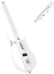 INGPARTNER Stringless Smart Guitar, Portable and Foldable with App Control, Chord Generator, Electric Travel Guitar Built-in Drum Machine & Speakers, No Strings Attached for Beginners & Bands, White