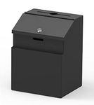 Twinco Metal Suggestion / Ballot / Charity Box, Black