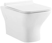 Swiss Madison Well Made Forever SM-WT455 Carré Wall Hung Toilet, Glossy White