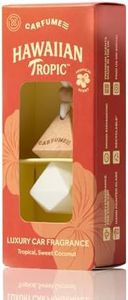 Carfume Limited Edition Hawaiian Tropic Car Air Freshener | Premium Tropical, Passionfruit & Coconut Fragrance | Luxury Recyclable Scented Diffuser - Odour Eliminator - UK Made Car Accessories