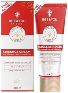 BEE and You Massage Cream – Propolis, Bee Venom & 11 Herbal Oils – Soothing Body & Foot Massage – Spa-Like Relaxation – Clean Formula - 2.7 fl oz