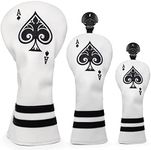 Golf Club Headcovers 3pcs Golf Ace 