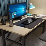 Computer Desk Installation Free,L80 x W60 x H75cm with Folding Office Desk for Small Spaces, Can Be Used As a Computer Desk, Writing Desk, Study, Gaming, and Picnic Table (31.5L * 23.6W * 29.5H Inch)