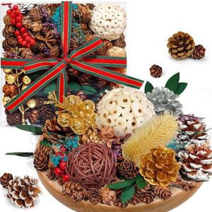 STRN Christmas Potpourri Bowl Filler, Delicious Food Notes Scented Dried Flower Bags, Bowl Vase Filler, Sweet Home Scent Christmas Decoration, Long-Lasting Fresh
