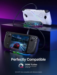 JSAUX 12-in-1 RGB Docking Station for Steam Deck   – Multiport USB-C Hub