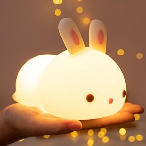 One Fire Night Light for Kids Bunny Cute Lamp,16 Colors Cute Night Light Kids Night Light,Rechargeable Baby Night Light Toddler Night Light for Bedroom,Kids Lamp Kawaii Room Decor Cute Gifts For Women