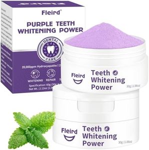 Teeth Whitening Powder, 2PCS Purple Teeth Whitening Powder – Nano Hydroxyapatite, Remineralizing, Pap, R5X Purple Color Corrector for Sensitive Teeth, Enamel Repair & Long-Lasting Natural White