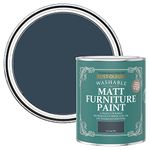 Rust-Oleum Dark Blue Furniture Paint in Matt Finish - Evening Blue 750ml