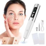 Epsilon Beauty Mole Removal Pen, 15-Speed Electric Plasma Tattoo & Wart Remover Tool with LCD Display – Painless Portable Skin Tag Remover, Dark Spot, Freckle, Blackhead, and Acne Treatment Device