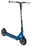 Mongoose Tread Pro Youth/Adult Freestyle Dirt Kick Scooter, Ages 8 Years and Up, Air Filled Tires, Max Rider Weight 220 Pounds, Black/Blue