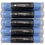 WireJewelry Sunshine Soft Polishing Clothes, 5 Pack of Tubes