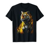Tiger Artwork - Animal Art Zoo Tiger T-Shirt