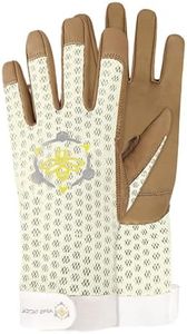 Apis Tactical Heavy Duty Beekeeping Gloves Extended Cuff, 5mm Goatskin w/Patented Ventilation & Dexterity, Beekeping Supplies (Off White, Medium)