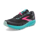 Brooks Women's Divide 3 Sneaker, Black Ebony Porcelain, 6 UK