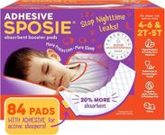 Sposie Diaper Booster Pads 2T-5T, 84 Count - Baby Diaper Pads Inserts Overnight, Diaper Liners for Nighttime Diapers, Overnight Diapers