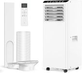 Acekool Air Conditioner, 4-In-1 Portable Air Conditioner 9000 Btu With Sleep Mode, Cooling & Fan With 2 Speed, Dehumidifier, Conditioning Unit With 24 Hour Timer Indow Kits for Home Rooms & Office