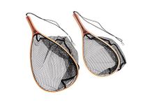 Snowbee Luxury Hand Crafted Wooden Landing Net for Trout and Game Fishing - Tan, Large