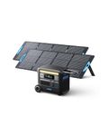 Anker SOLIX F2000 Portable Power Station, PowerHouse 767, 2048Wh GaNPrime Solar Generator with 2×200W Solar Panels, LiFePO4 Batteries, 3 AC Outlets Up to 2400W for Home, Power Outage, Outdoor Camping