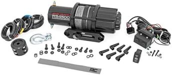Rough Country 4,500LB UTV Electric Winch | 1.4HP | Synthetic Rope - RS4500S