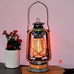 Saudeep India Electric 2in1 Hanging and Tabletop Decorative Lantern Lamp for Home Decor