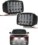 Smarter Ride 15 LED Fog Light High Power, Heavy clamp and Strong ABS Plastic Fog Lamp Compatible with Honda CRV (Black, Pack of 2 Light)