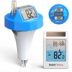 BALDR Solar Pool Thermometer Floating Easy Read Large Dual LCD IPX8